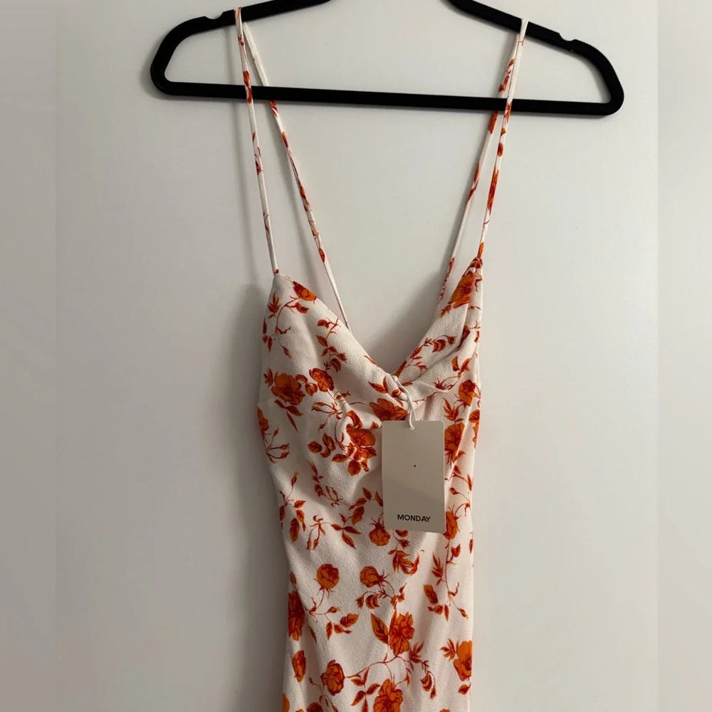 Monday Swimwear Red Floral Maxi Dress - Picture 4 of 5